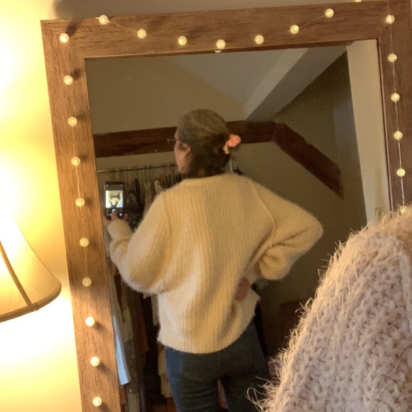 Free People Fuzzy V-Neck Sweater - Picture 3 of 14